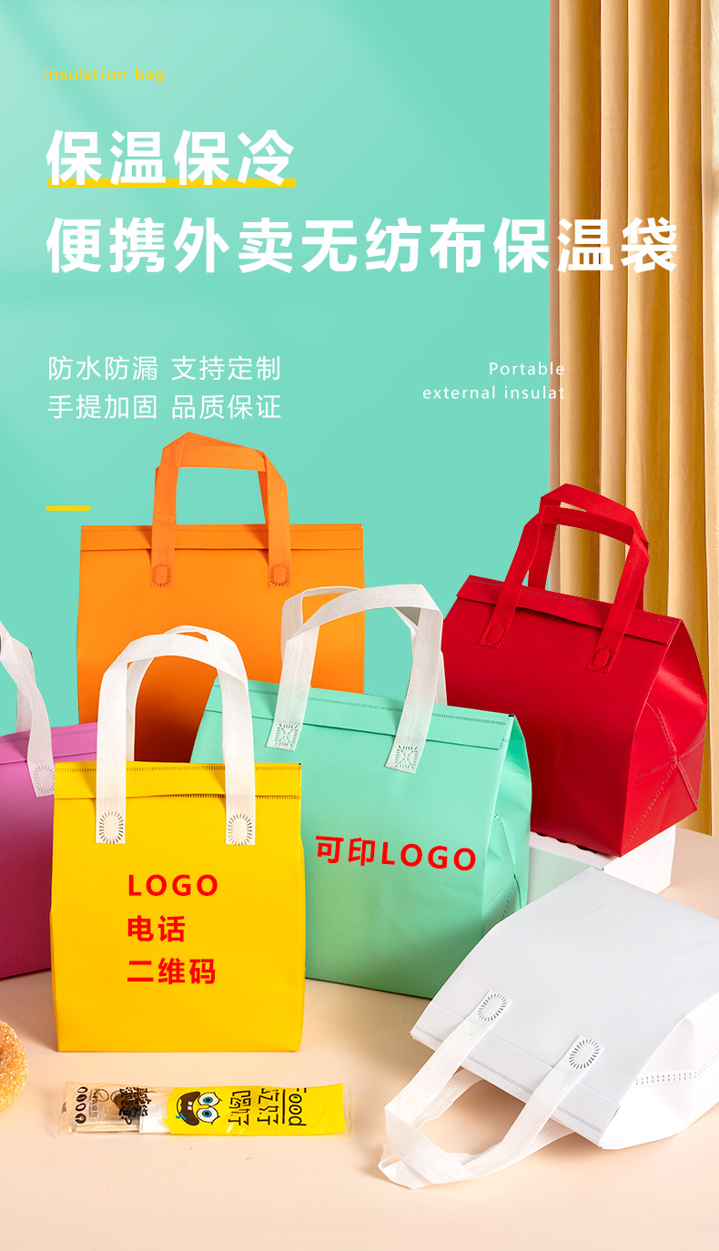 迪庆藏族自治州无纺布外卖保温袋